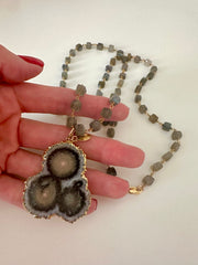 Long Lab Stalactite Necklace