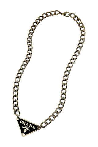 P-RAD Black on Black Tag Necklace