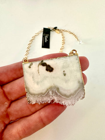 Rectangle Stalactite Necklace