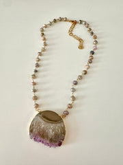 Amethyst Stalactite Necklace