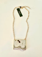 Rectangle Stalactite Necklace