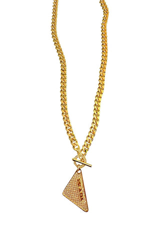 P-RAD CZ Tag & Toggle Necklace