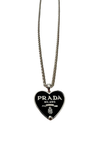 P-RAD Black & Silver Heart Necklace