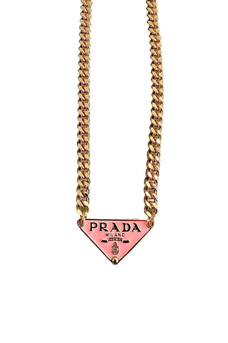 P-RAD Baby Pink Triangle Necklace