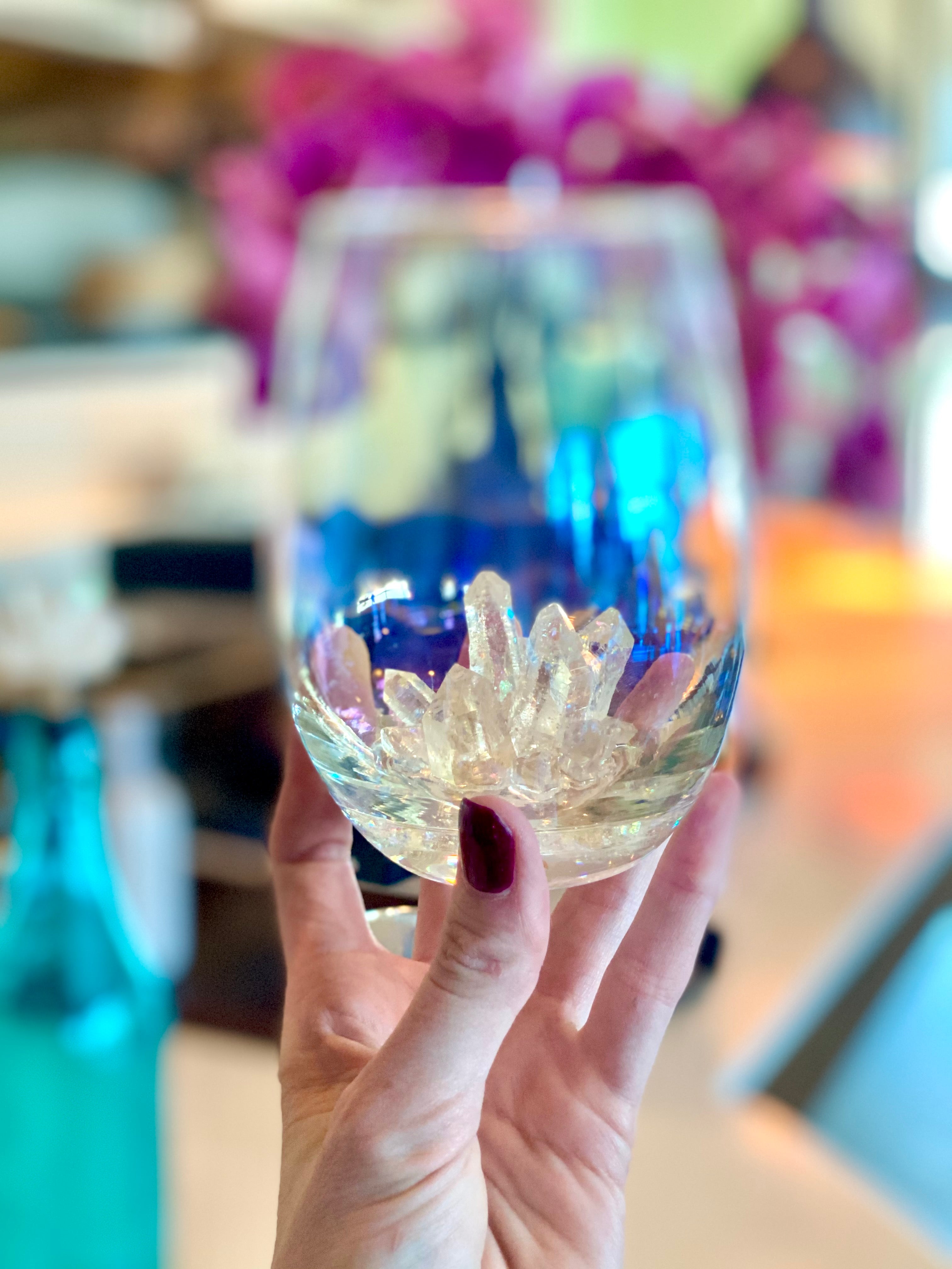 Wine Glasses, Unique Wine Glasses, Stemless Wine Glasses
